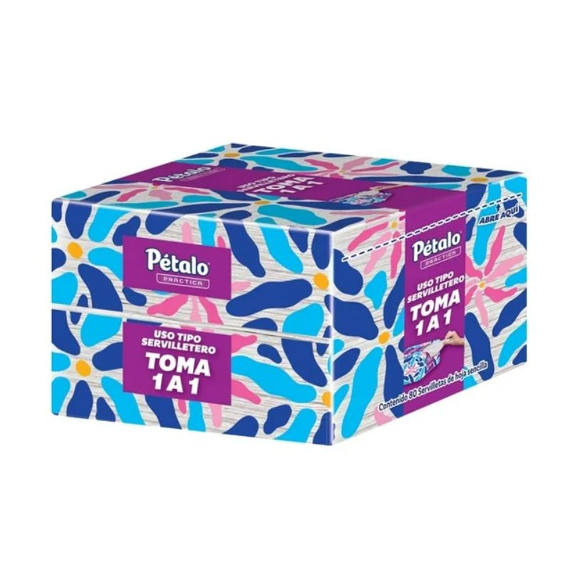 Servilletas Petalo Práctica con 80 piezas