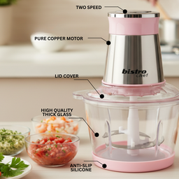 BISTRO GLASS ELECTRIC CHOPPER GRINDER (PENGISAR)
