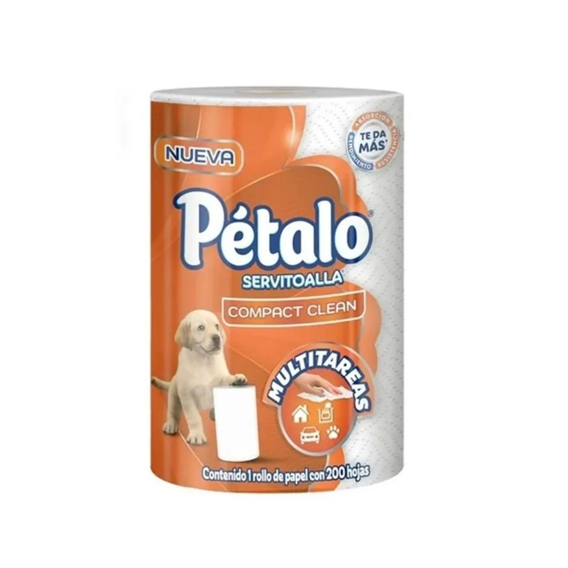 Servitoallas Pétalo COMPACT CLEAN 1 rollo con 200 Hojas 