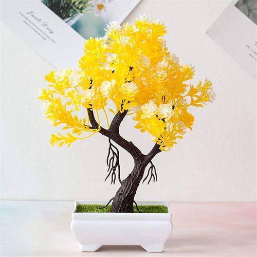 Artificial Bonsai Ornaments Fake Potted Pine Tree Gum Plastic Fake Potted Plants Artificial Pine Tree Interior Decoration_1