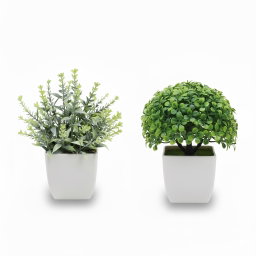2 Packs Artificial Potted Flowers,Greenery Plants