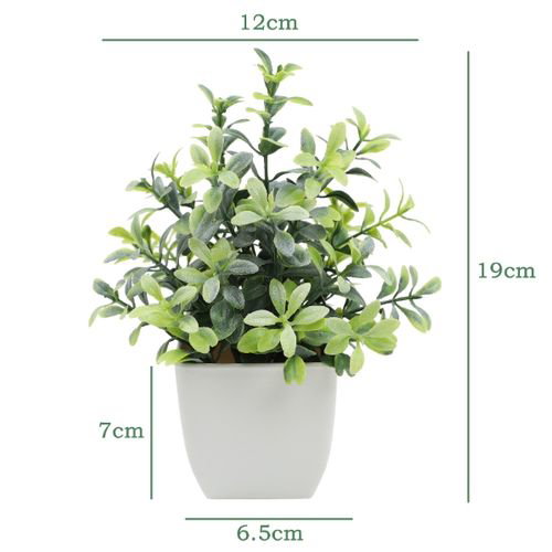 2 Packs Artificial Potted Flowers,Greenery Plants_1