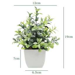 2 Packs Artificial Potted Flowers,Greenery Plants
