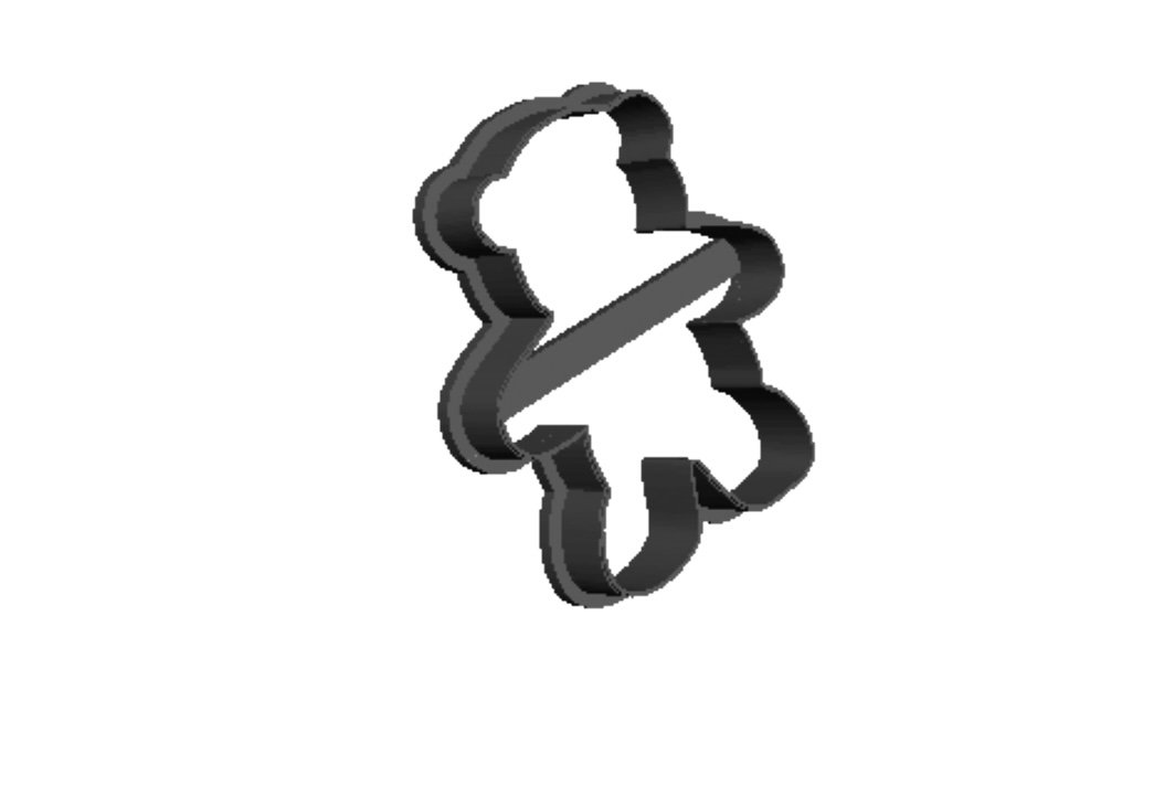 Baby bear 3  Cookie Cutter   