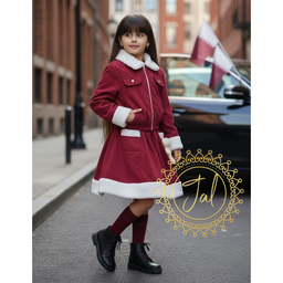 velvet teddy Baby Dress 
