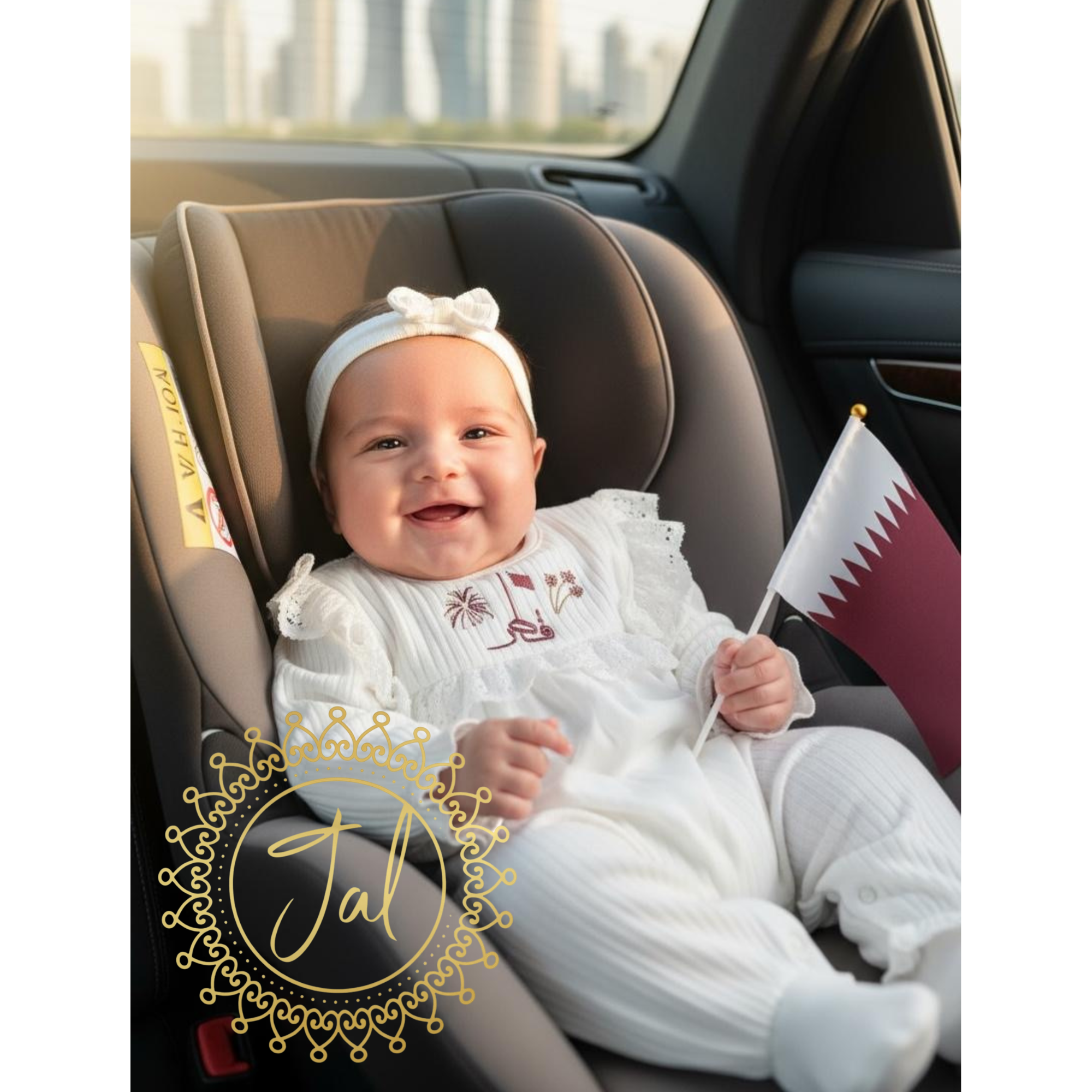 White Newborn Set with band_0