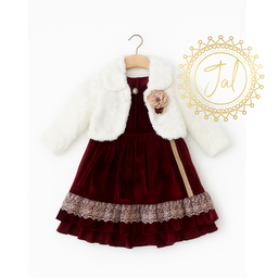 Baby Dress with Fluffy Jacket
