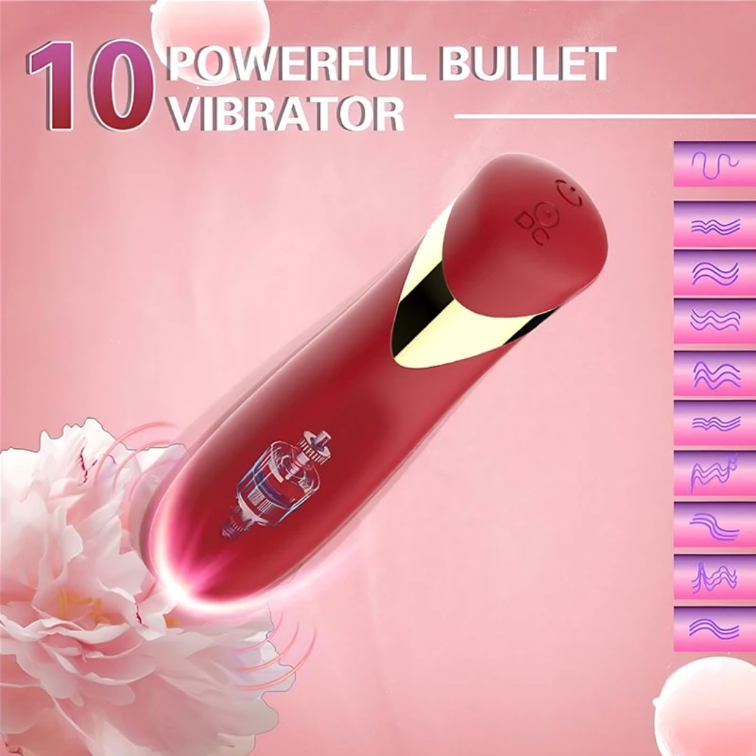 💋 Velva Touch – Vibromasseur Élégance Rouge_4