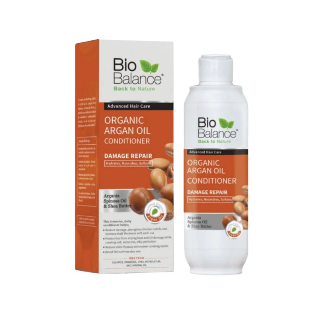 BIO BALANCE ORGANIC ARGAN OIL CONDITIONER - 330ML | بايو بالانس بلسم بزيت الارغان - 330 مل