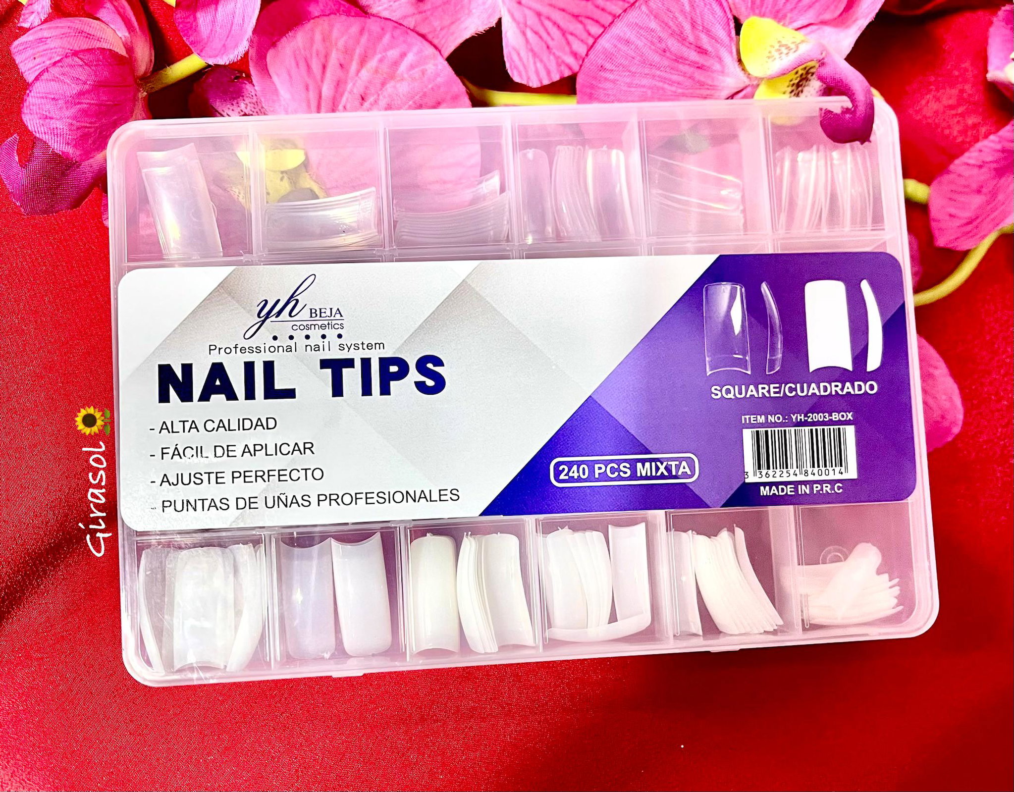 Tips para acrílico CUADRADAS MIXTAS_0