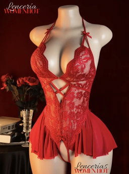 MONO DE ENCAJE FLORAL SEXY 