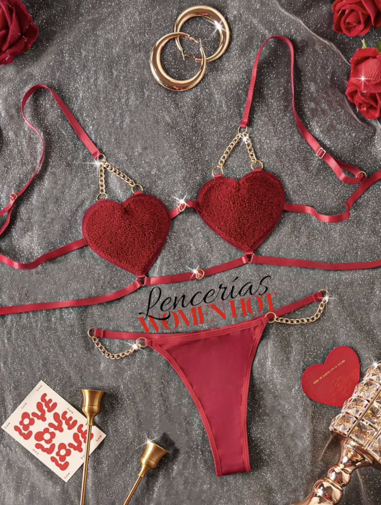 LENCERIA DE CORAZONES SEXY