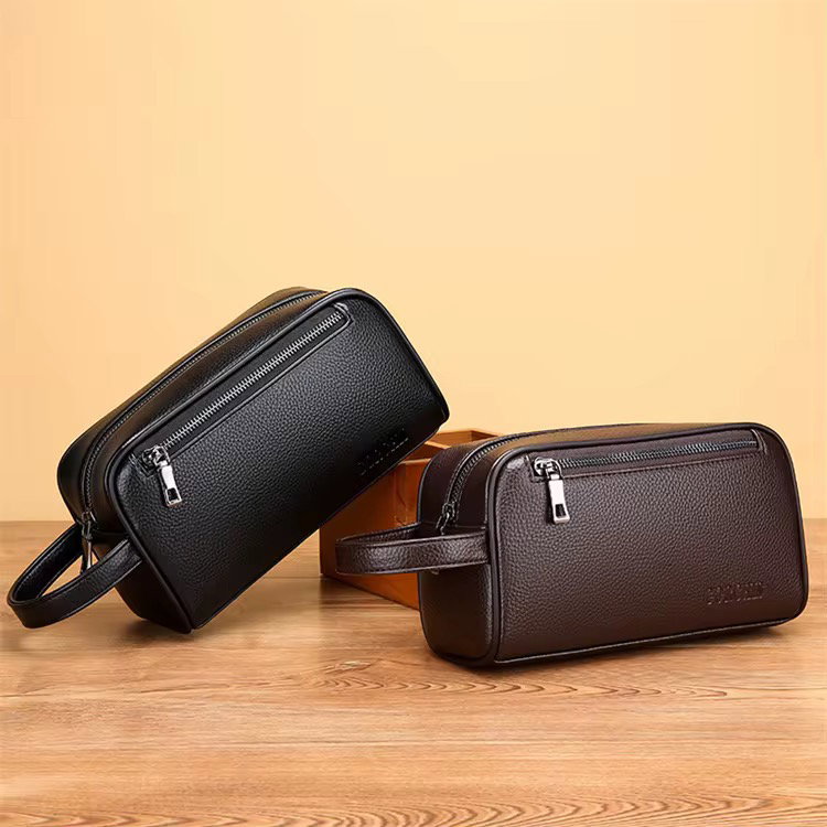 Sac pour homme de haute qualité Élégante en Cuir Noir – L’Alliée du Gentleman Moderne_1