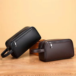 Sac pour homme de haute qualité Élégante en Cuir Noir – L’Alliée du Gentleman Moderne