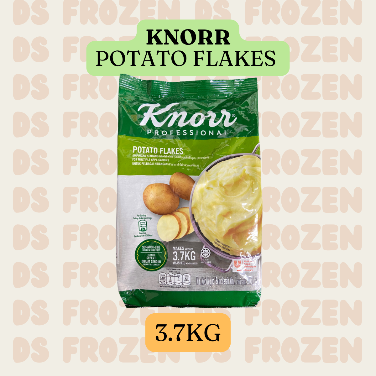 KNORR POTATO FLAKES 3.7KG_0