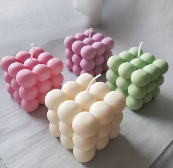 Bubble cube candle_1