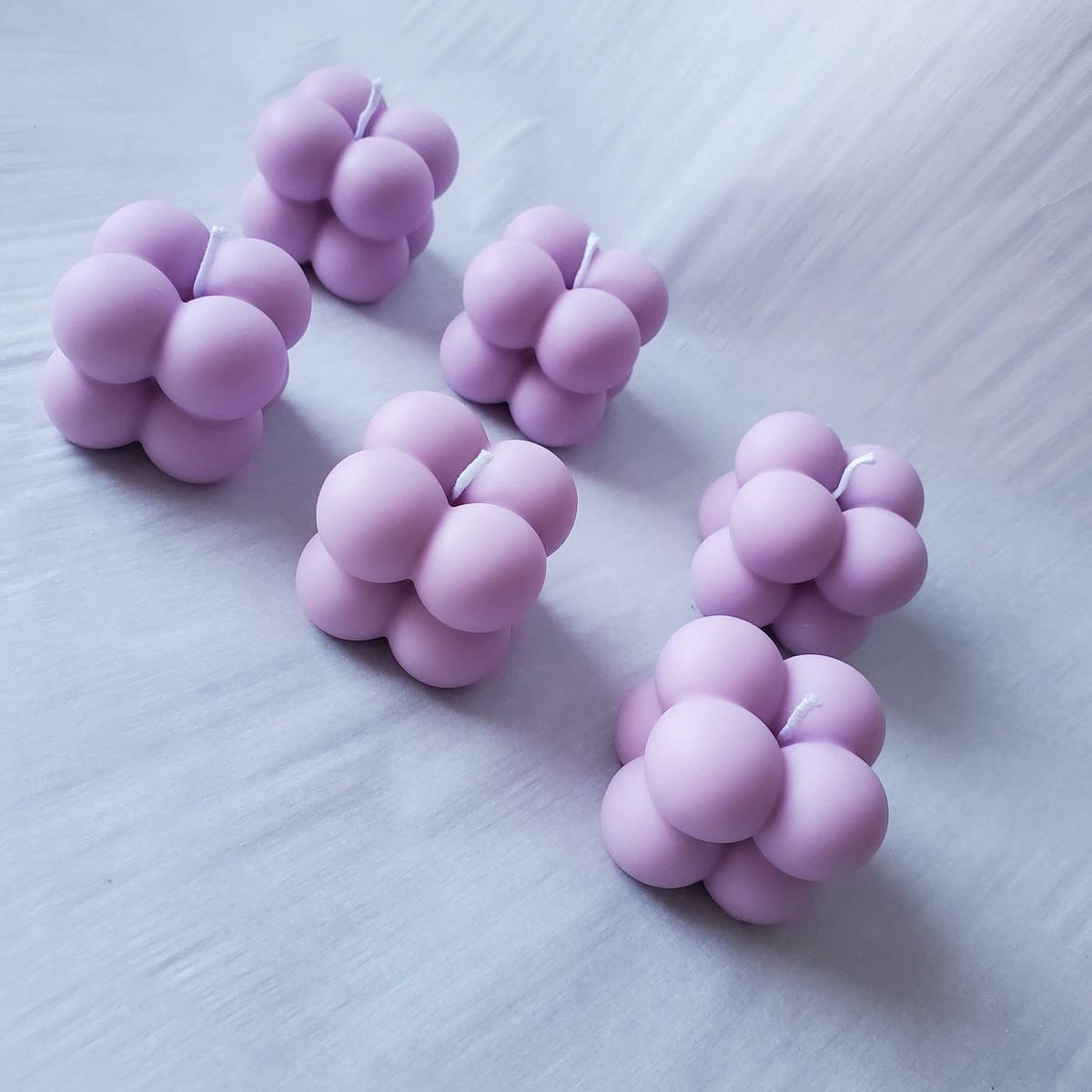 Mini bubble cube candle_1