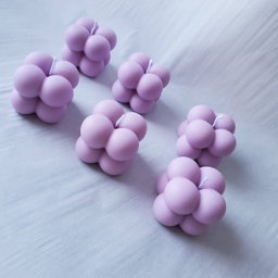 Mini bubble cube candle