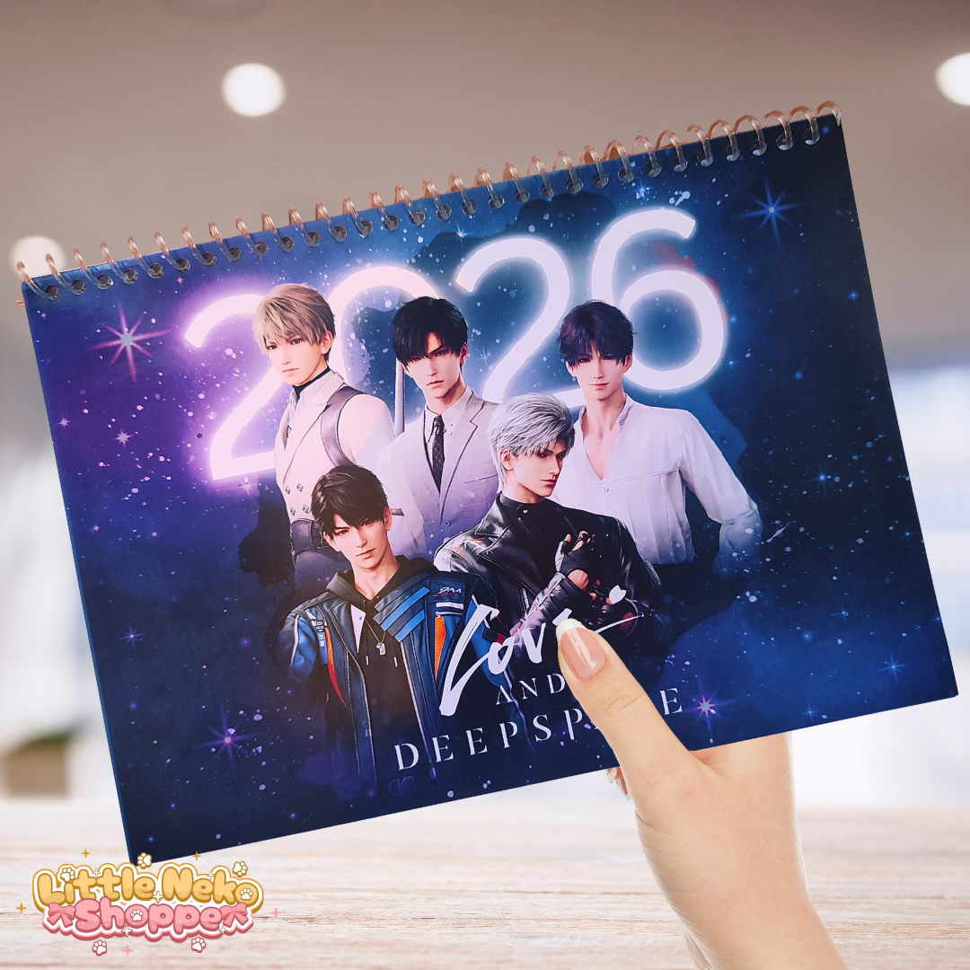 A4 Love and Deepspace 2026 Flat Lay Desk Calendar