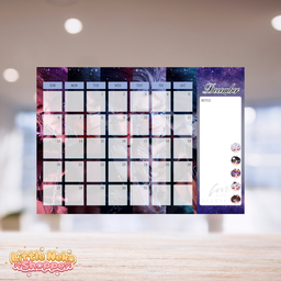 A4 Love and Deepspace 2026 Flat Lay Desk Calendar