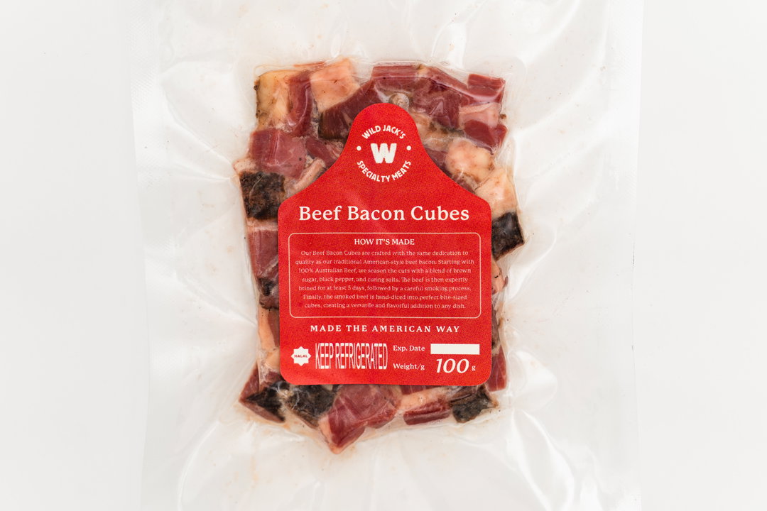 Wild Jack's Beef Bacon Cubes 100gram
