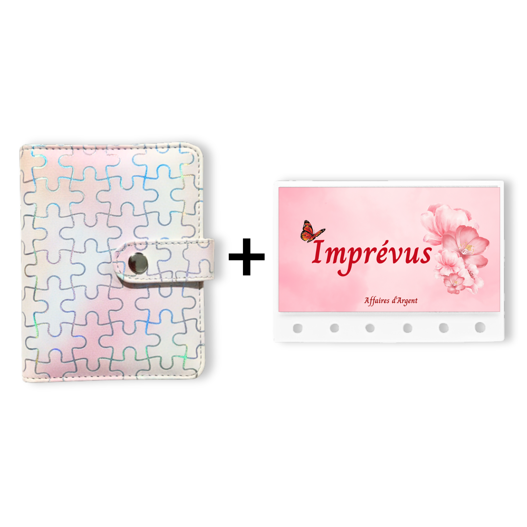 💖 Classeur A7 puzzle rose pastel holographique_9