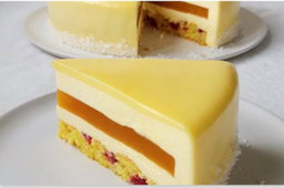 ENTREMET COCO, PASSION & FRAMBOISES