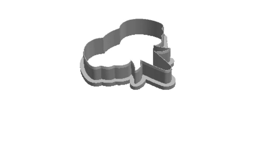 Elephant outline Cookie Cutter    _0