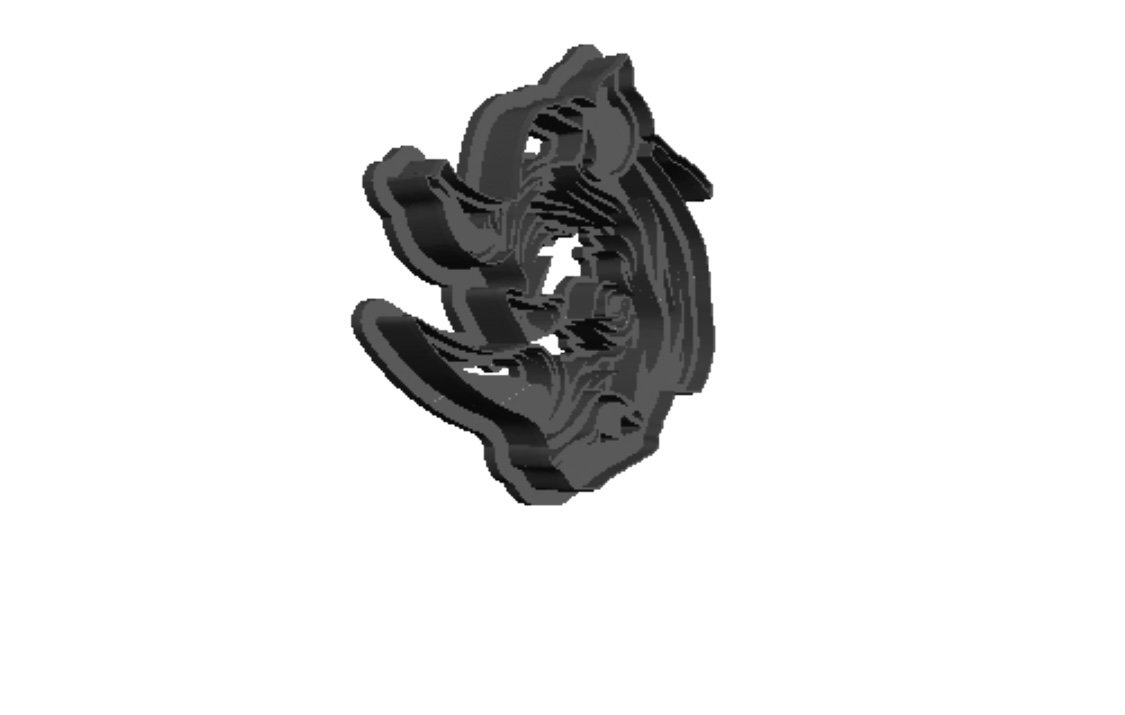 Rhino head implant Cookie Cutter
