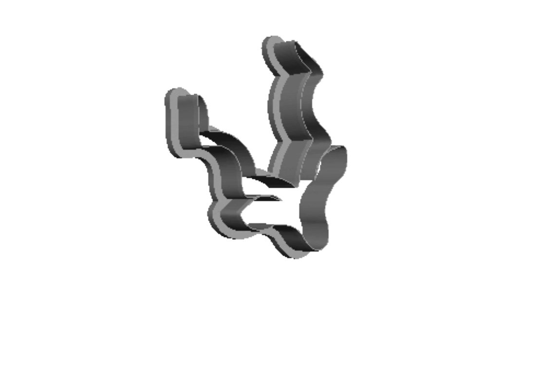 Kudu head outline Cookie Cutter        _0