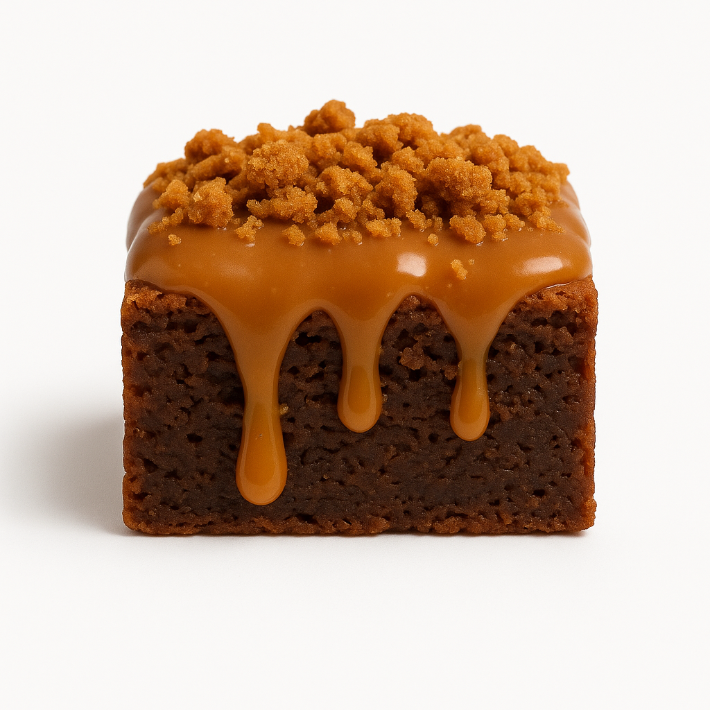 Brownie sauce caramel + brisures de biscuit lotus_0