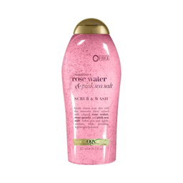 OGX Sensitive + Rose Water & Pink Sea Salt Exfoliating Body Scrub 