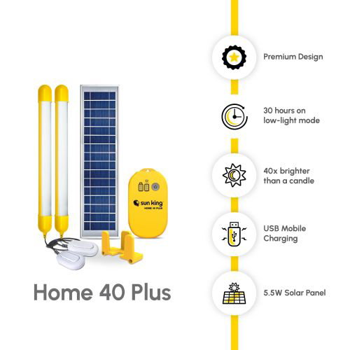 Sun King Home 40 Plus Solar Home Light System - Yellow_1
