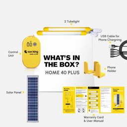 Sun King Home 40 Plus Solar Home Light System - Yellow