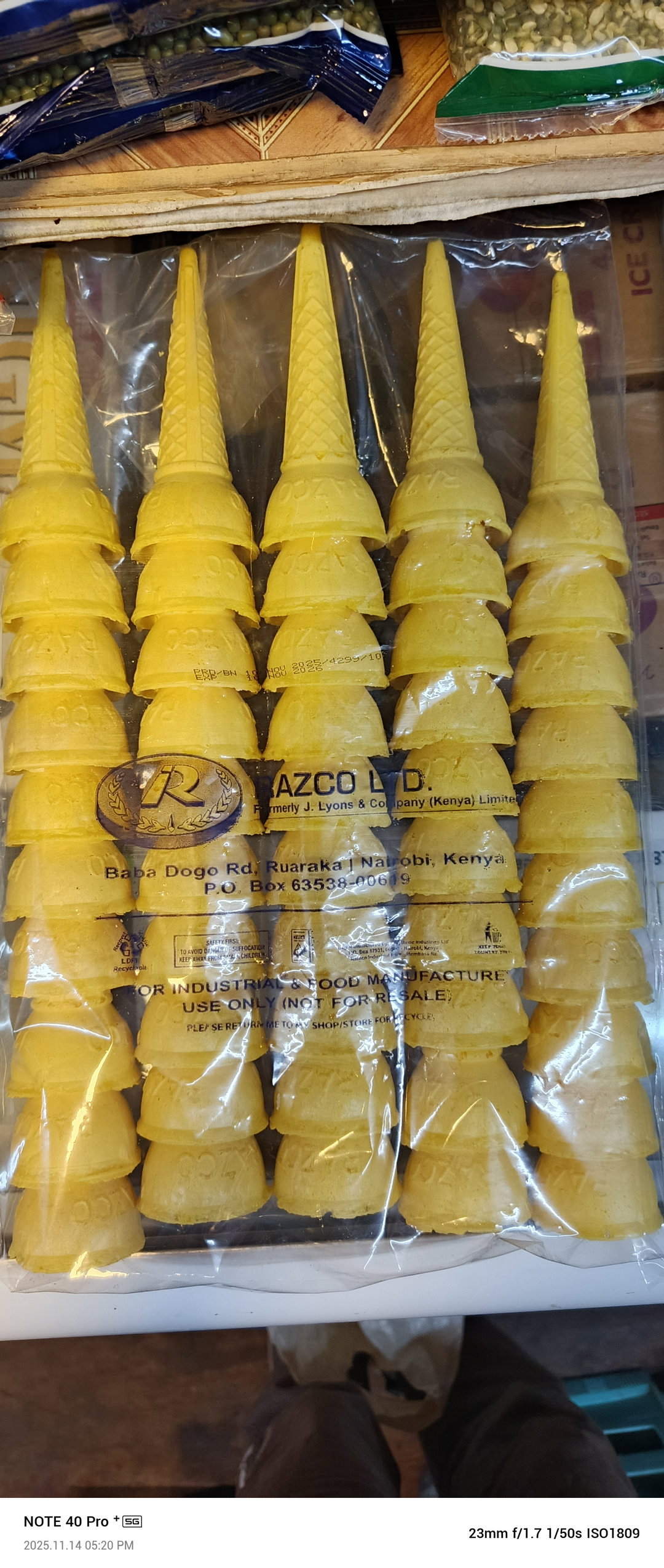 Ice cream cones catering pack 50pc
