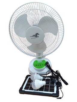 Ventilador con carga solar 12"