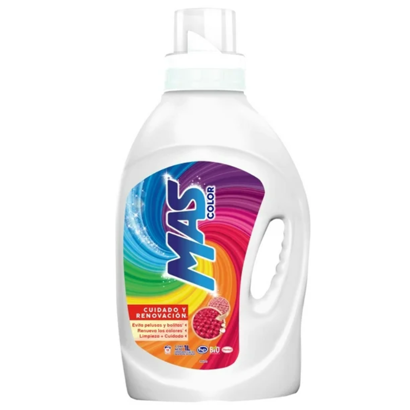 Detergente Líquido Mas Color 1 L