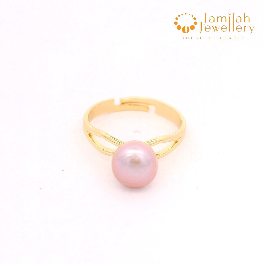 Ring Natural Color Freshwater Pearl Free Size