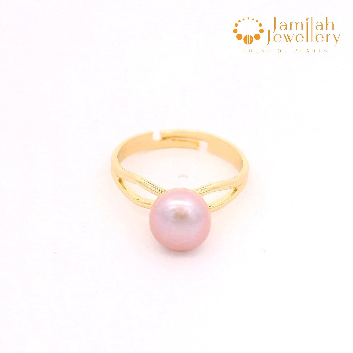 Ring Natural Color Freshwater Pearl Free Size_0