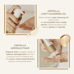 SKIN1004 MADAGASCAR CENTELLA DOUBLE CLEANSING DUO (cleansing oil+centella cleansing foam)
