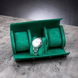 Luxury watch Roll Travel Case Chic Portable Vintage Leather