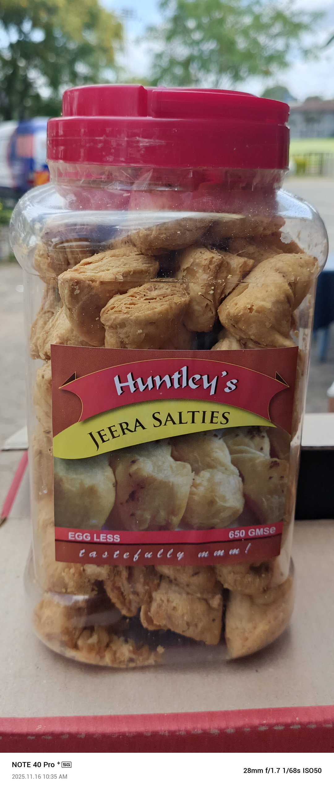 Huntley's jeera salties 650gms