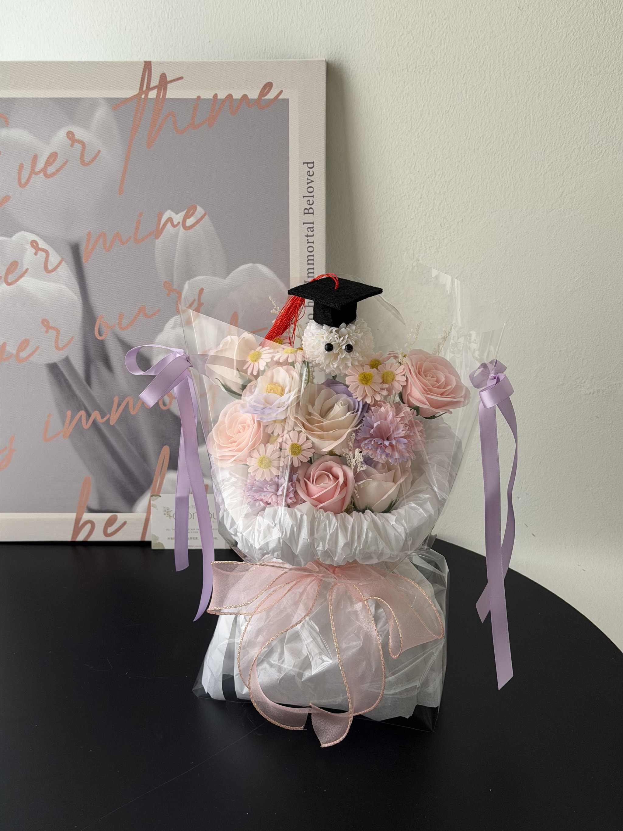 (GP024) Graduation Ping Pong Mixed Transparent Bouquet_0