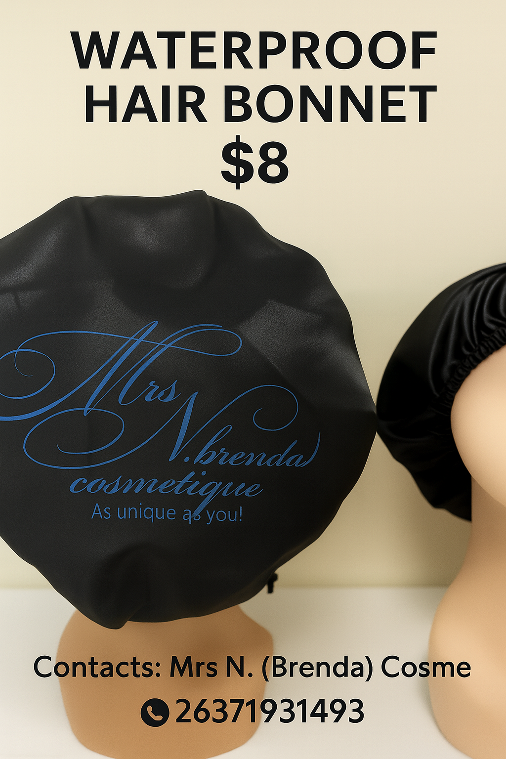 Waterproof Hair Bonnet
