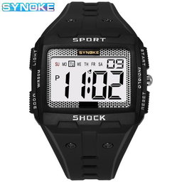 Synoke Multi-function Large Screen Sports Digital Luminous Wristwatch