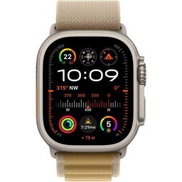 Apple Watch Ultra 2 GPS + Cellular 49mm Natural Titanium Case with Tan Alpine Loop