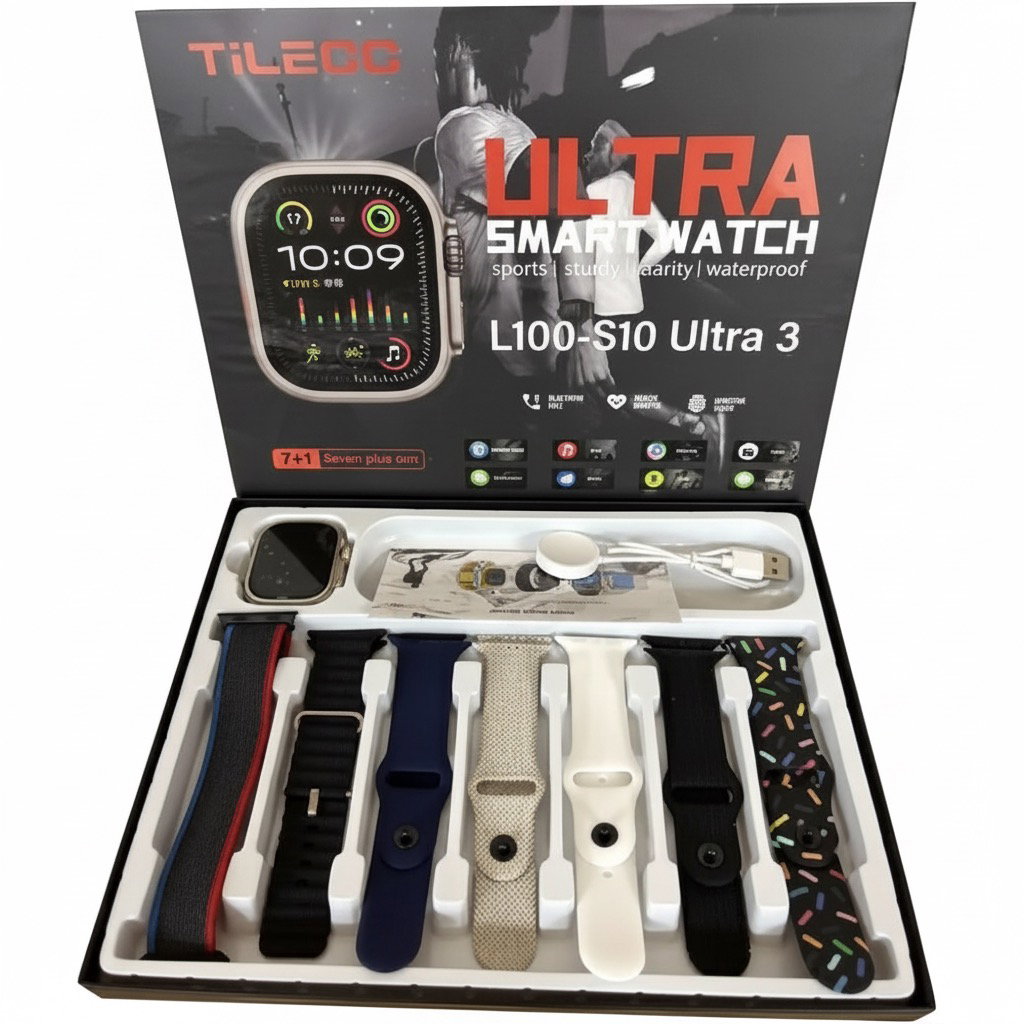 TiLECC TiLECC Ultra 7-in-1 Watch Band Smart Watch 49mm Series 8 Ultra Smart Watch