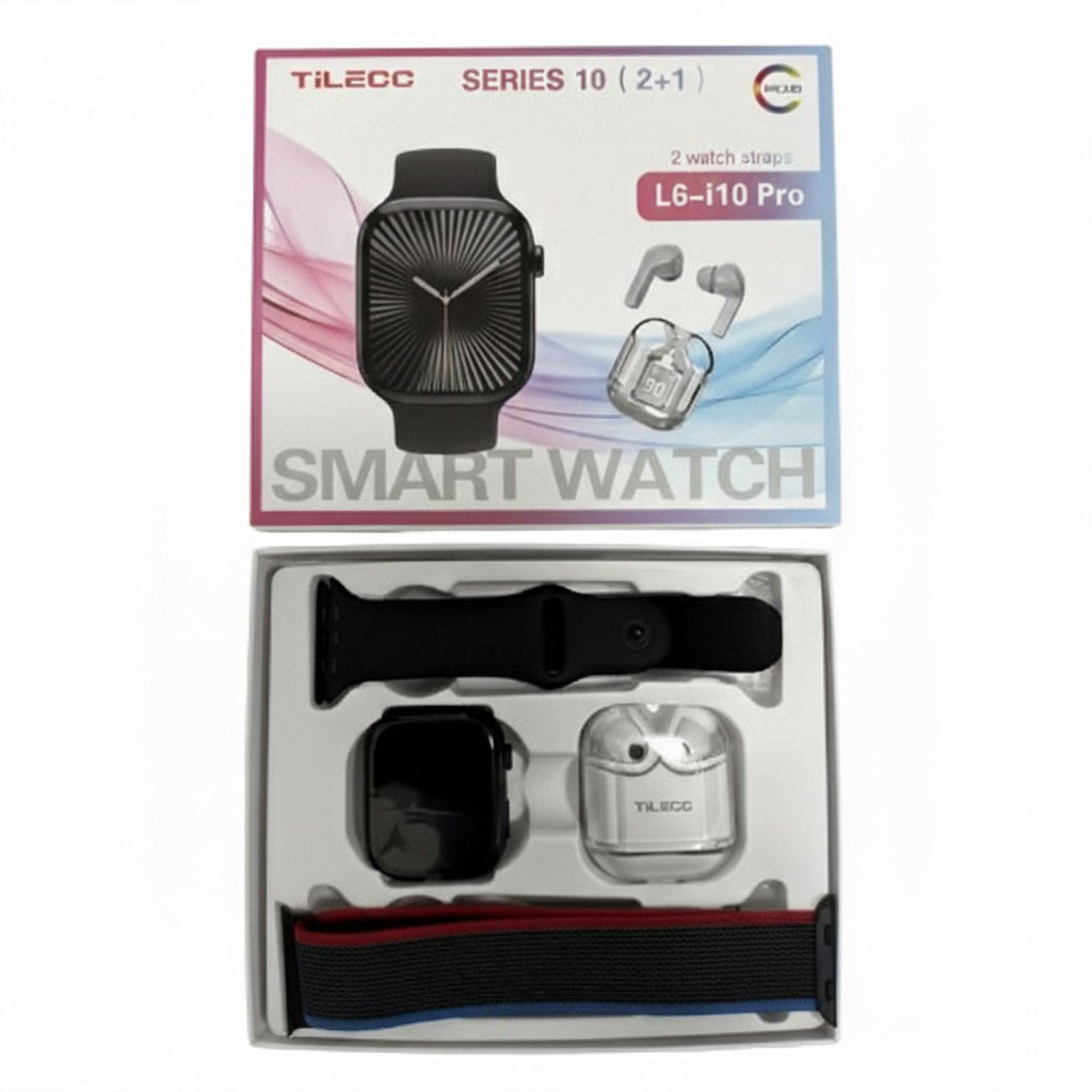 TiLECC Smart Watch 2-in-1 Air31 Transparent Wireless Earphones