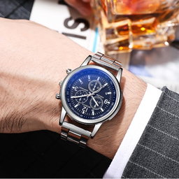 Men's Stainless Steel Quartz Watches