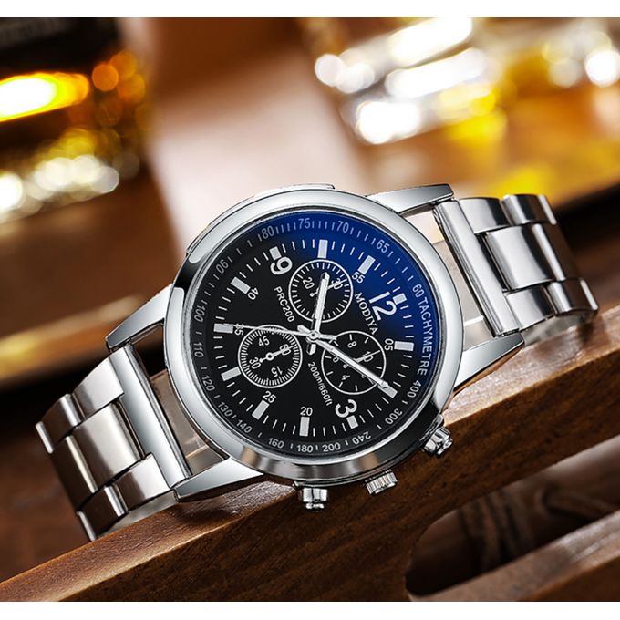 Men's Stainless Steel Quartz Watches_2